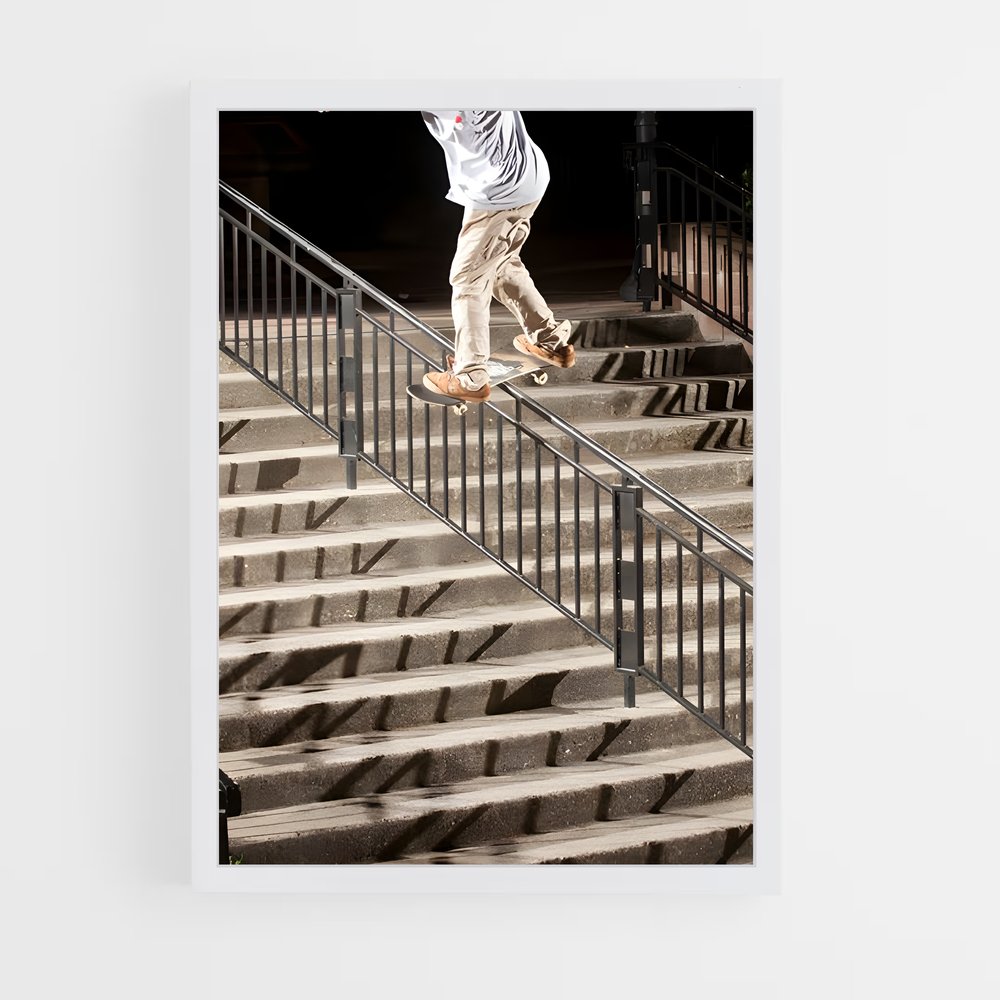 Poster Skateboarder en Action (vue 3)